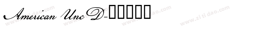 American UncD字体转换